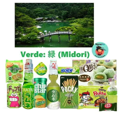 pack rainbow midori verde